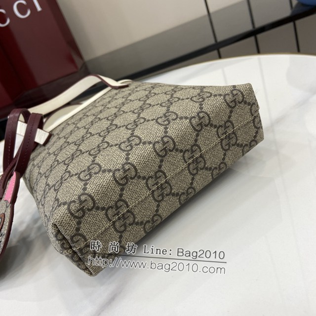 Gucci專櫃古馳最新款飾小紅貓細節GG迷你手提肩包 jh2015型號：831899